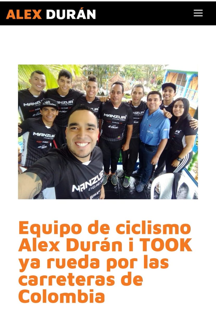 PrensaAlexDuran's tweet photo. La nueva #Esperanza del ciclismo vallecaucano parte mañana en la Vuelta de la Juventud con el sello de Alex Durán. Vamos equipo! @alexduran76 #VJuventud2019 @jarlinsonpantan Entérate: https://t.co/VgmEX5u0DQ https://t.co/NJqDrKOACY