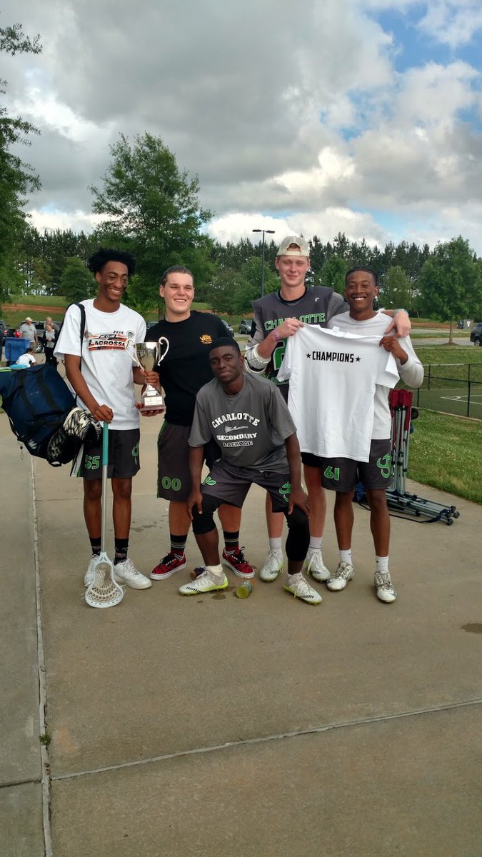 It was a tough season, and I’ll admit I barely survived. Yesterday the kids of Charlotte Secondary Lacrosse played the games of their lives and won the North Carolina club state championship. It took winning the semifinals in overtime to get to the championship game.