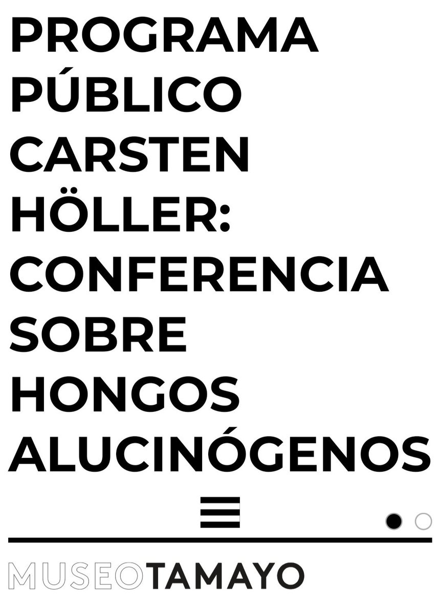 SMxMicol's tweet photo. El @museotamayo invita a la conferencia #Hongos #Alucinógenos con relación a la expo temporal Sunday del artista Carsten #Höller. #CdMX 
Para mas info:
https://t.co/1NtqUe52wo https://t.co/AlQixunBOI