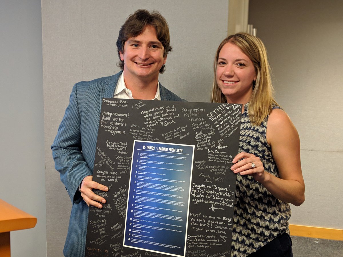 PTInsights's tweet photo. Congratulations to @PamJenkins1 and Seth Levin for celebrating their 15 year anniversary at our firm. Thank you for all you have done to make our office thrive! #15yearanniversary #engagingalways https://t.co/Jh7OVWgYyQ