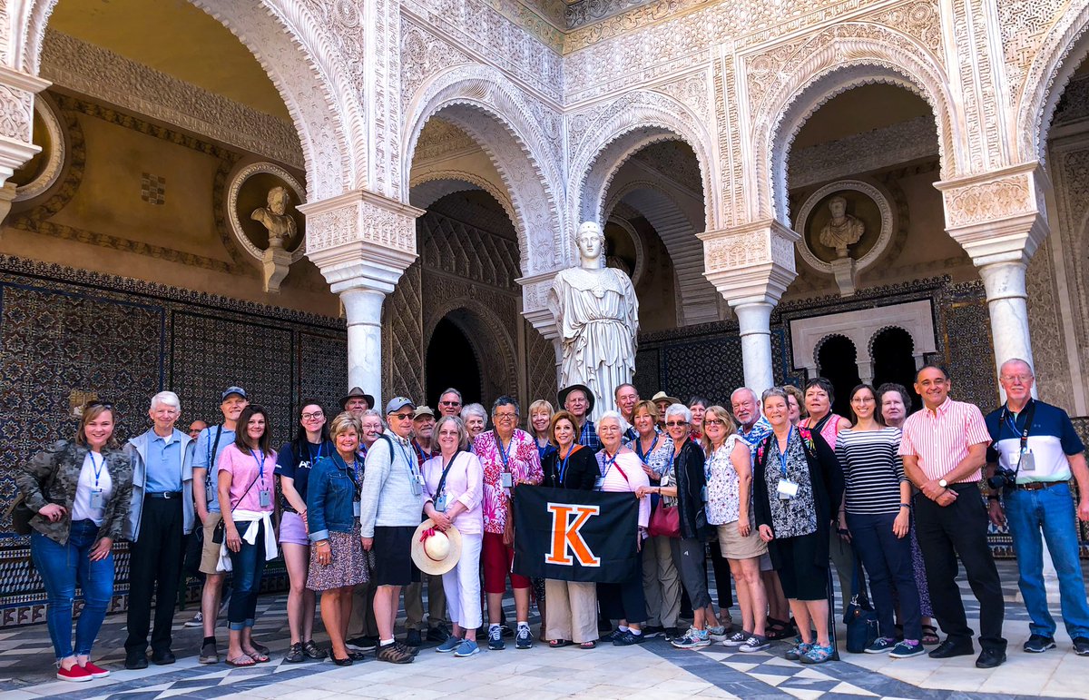 KPrez18's tweet photo. Just wrapped up our @kcollege alumni and friends trip to Spain. Global education and lifelong learning intercepted beautifully during this experience. Centuries of history, art, religion, and economics were part of our daily conversations. #MoreInALifetime #RememberTheFourCs https://t.co/cVH0I6XErr