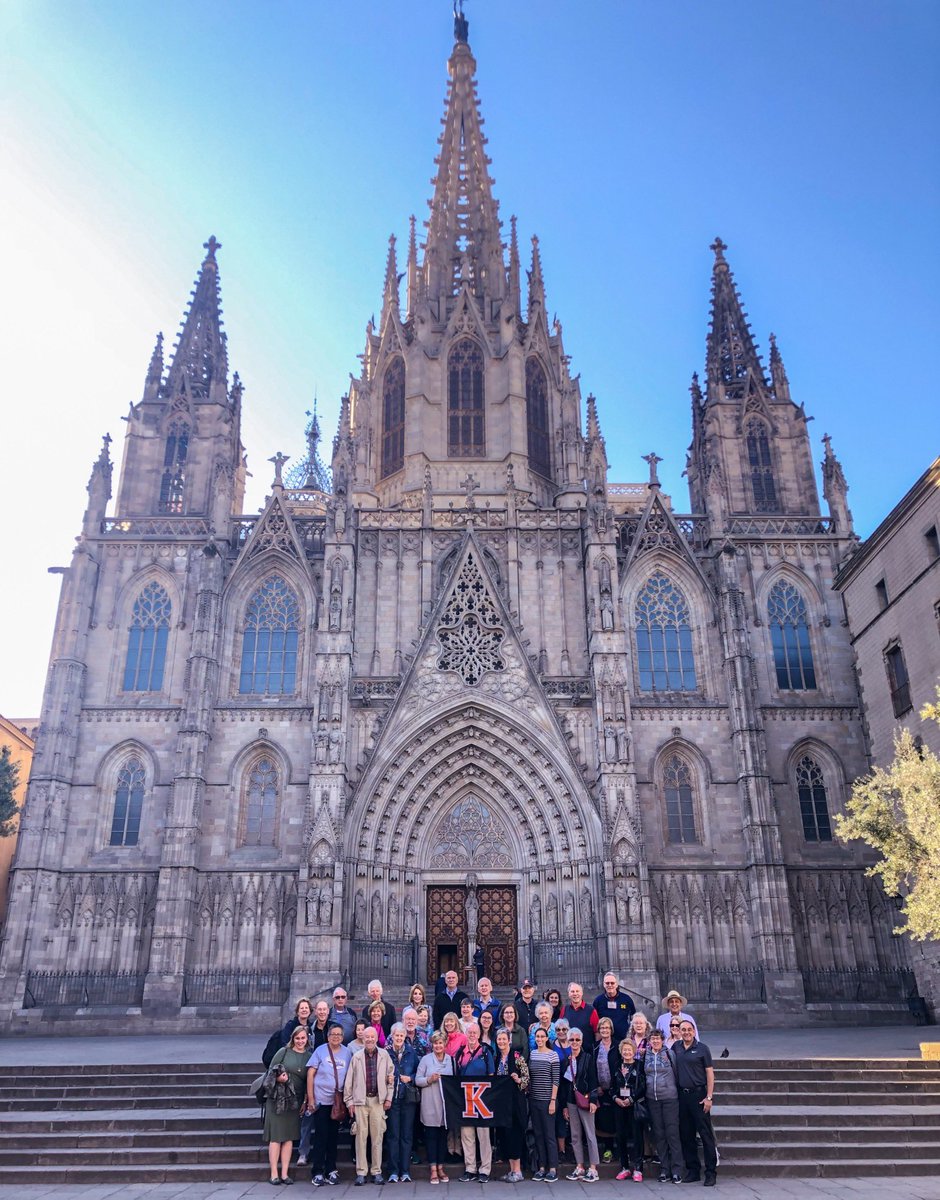 KPrez18's tweet photo. Just wrapped up our @kcollege alumni and friends trip to Spain. Global education and lifelong learning intercepted beautifully during this experience. Centuries of history, art, religion, and economics were part of our daily conversations. #MoreInALifetime #RememberTheFourCs https://t.co/cVH0I6XErr
