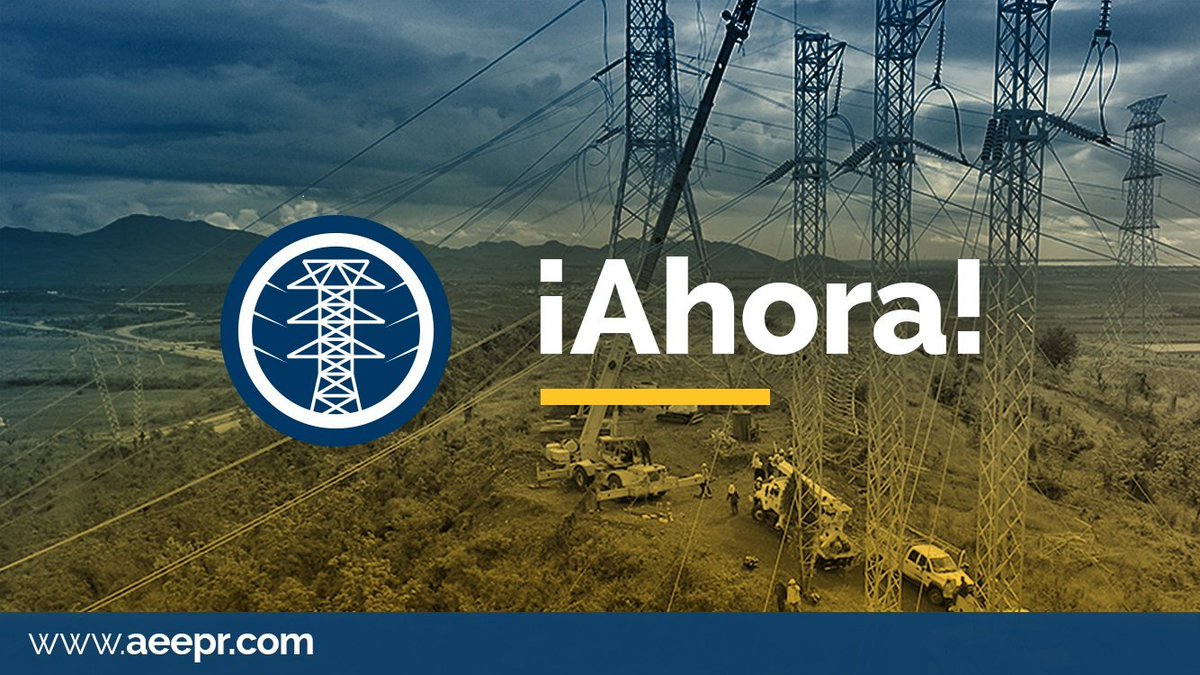 AEEONLINE's tweet photo. AEE INFORMA - Debido a deficiencias en generación entra en vigor un relevo de carga que afectará sectores de varios municipios de la Isla. Esto podría extenderse hasta cerca de la medianoche. CC1 https://t.co/Nv7Me9j1ym