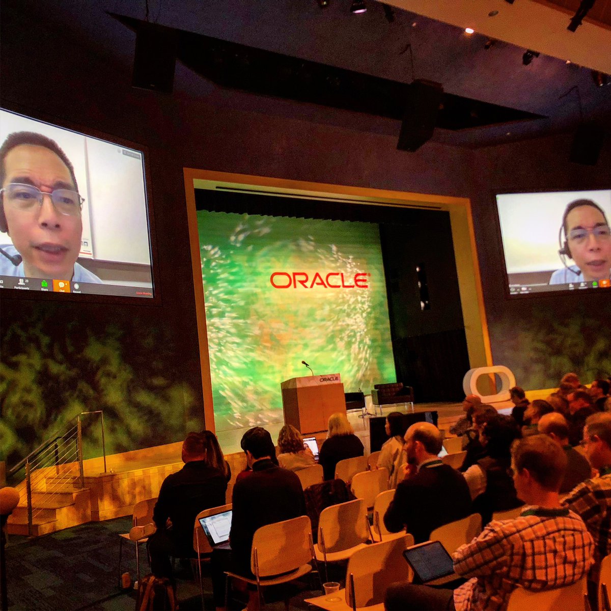 hillel's tweet image. The illustrious @johnmaeda joining is remotely for #oracledesign week 2019. Rapid fire q&amp;amp;a and Cookie Monster!