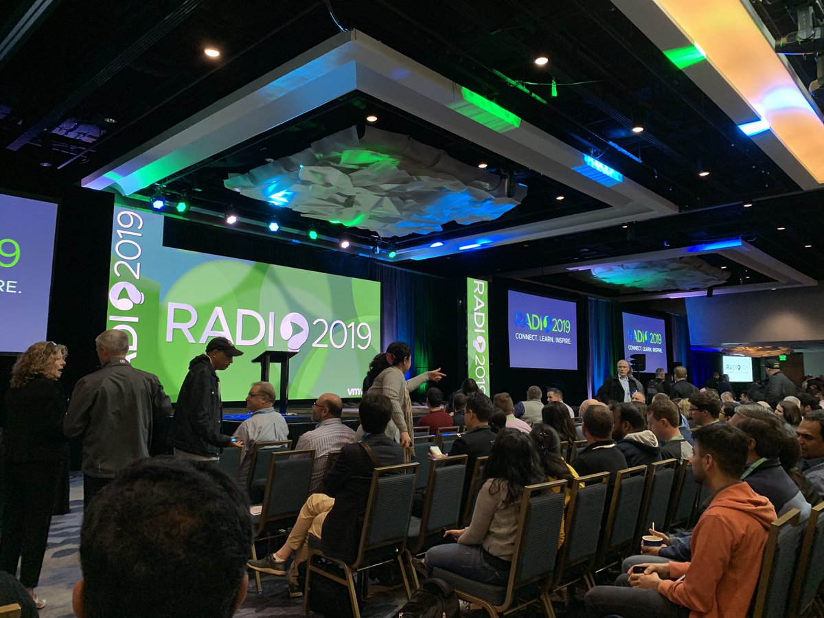 zaebolt's tweet photo. Looking forward to the keynote at RADIO, VMware’s internal innovation forum, where engineers, researchers, designers and other experimentors from across the world gather to connect with one another, learn together and share ideas with each other. https://t.co/5dwKczww5r