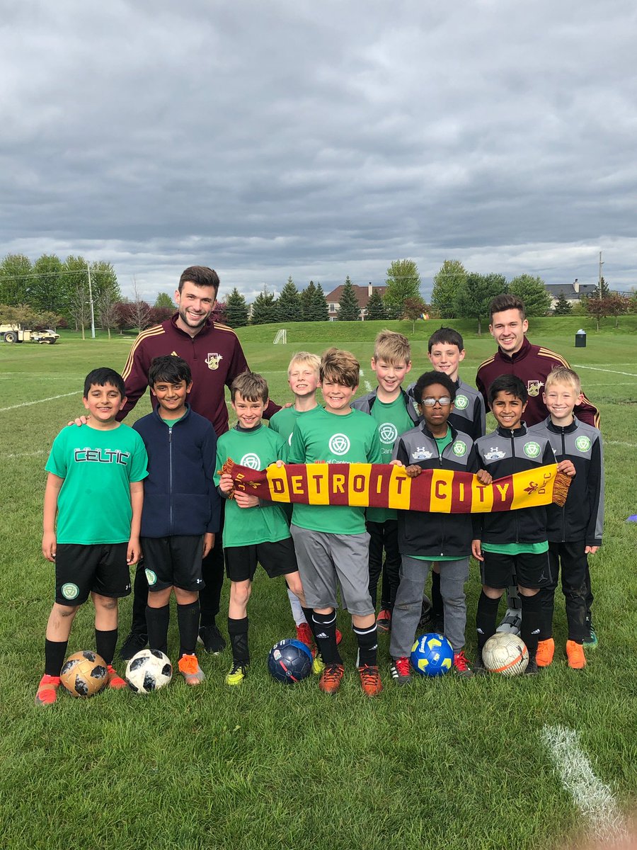 DetroitCityFC's tweet photo. .@BakieGoodman10 and @JalenCrisler visiting @DCFCYouthWest practice! #DCTID https://t.co/fLuc0bxCNf