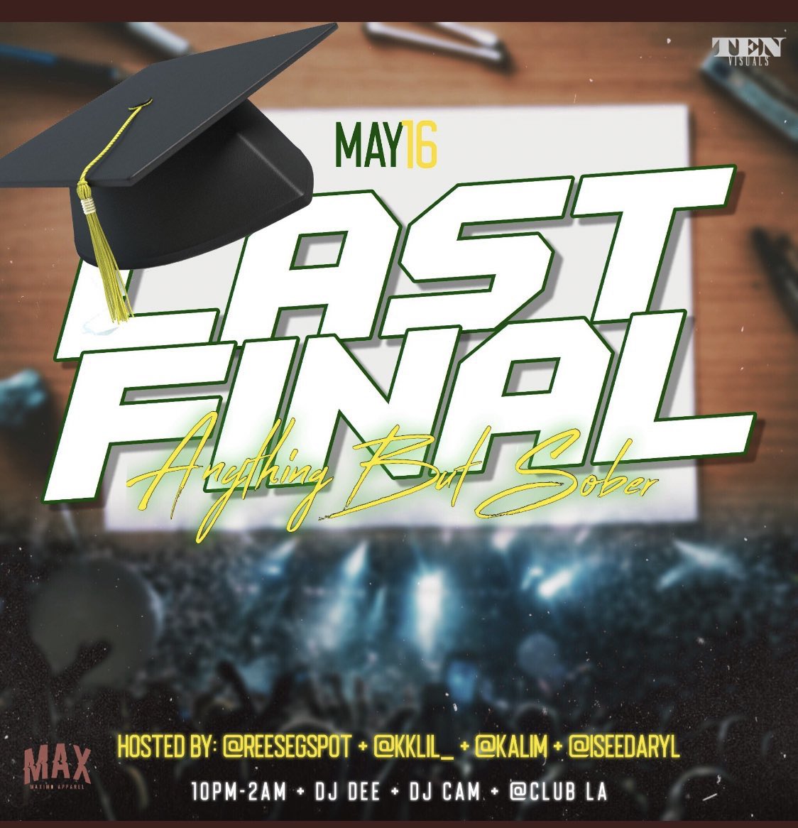 Extravagant_PR's tweet photo. This Thursday โ๏ธHAMMOND LA
LastFinal #AnythingButSober
Dj: @MONEYTEAMDEE_ @DJCammFederal
Location: Club La https://t.co/H8EoyUchWA