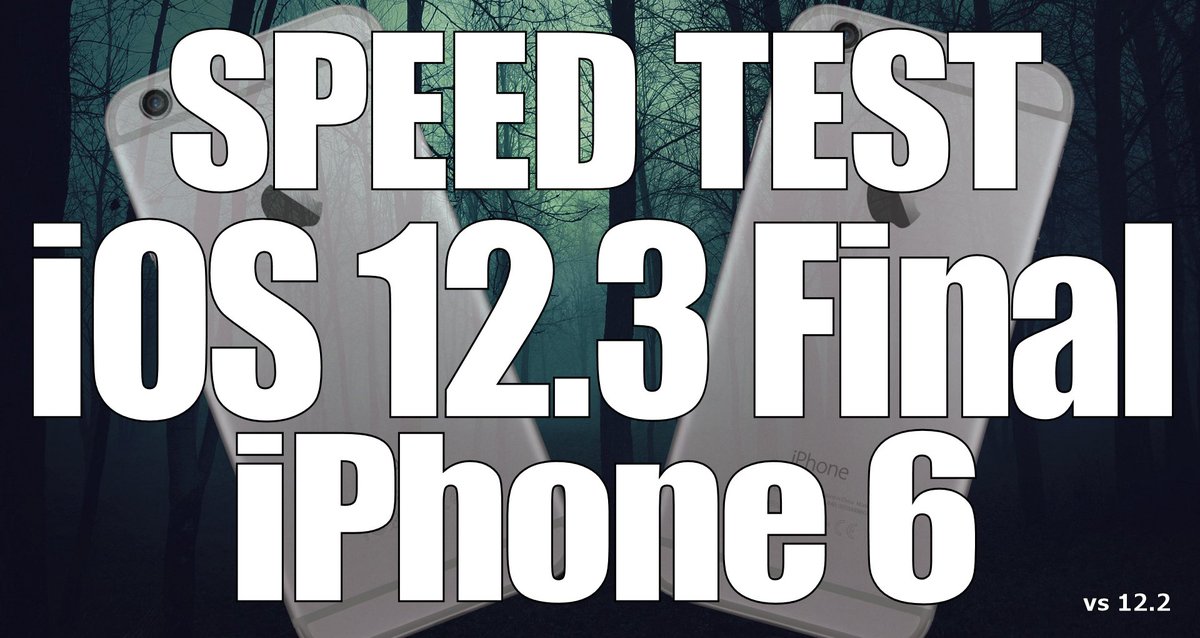 iAppleBytes's tweet image. Speed Test : iOS 12.3 Final on iPhone 6 vs iOS 12.2 (Build 16F156)
youtu.be/rXRWYOdIUw4
#iOS123 #iOS122 #AppleNews #SpeedTest #Apple