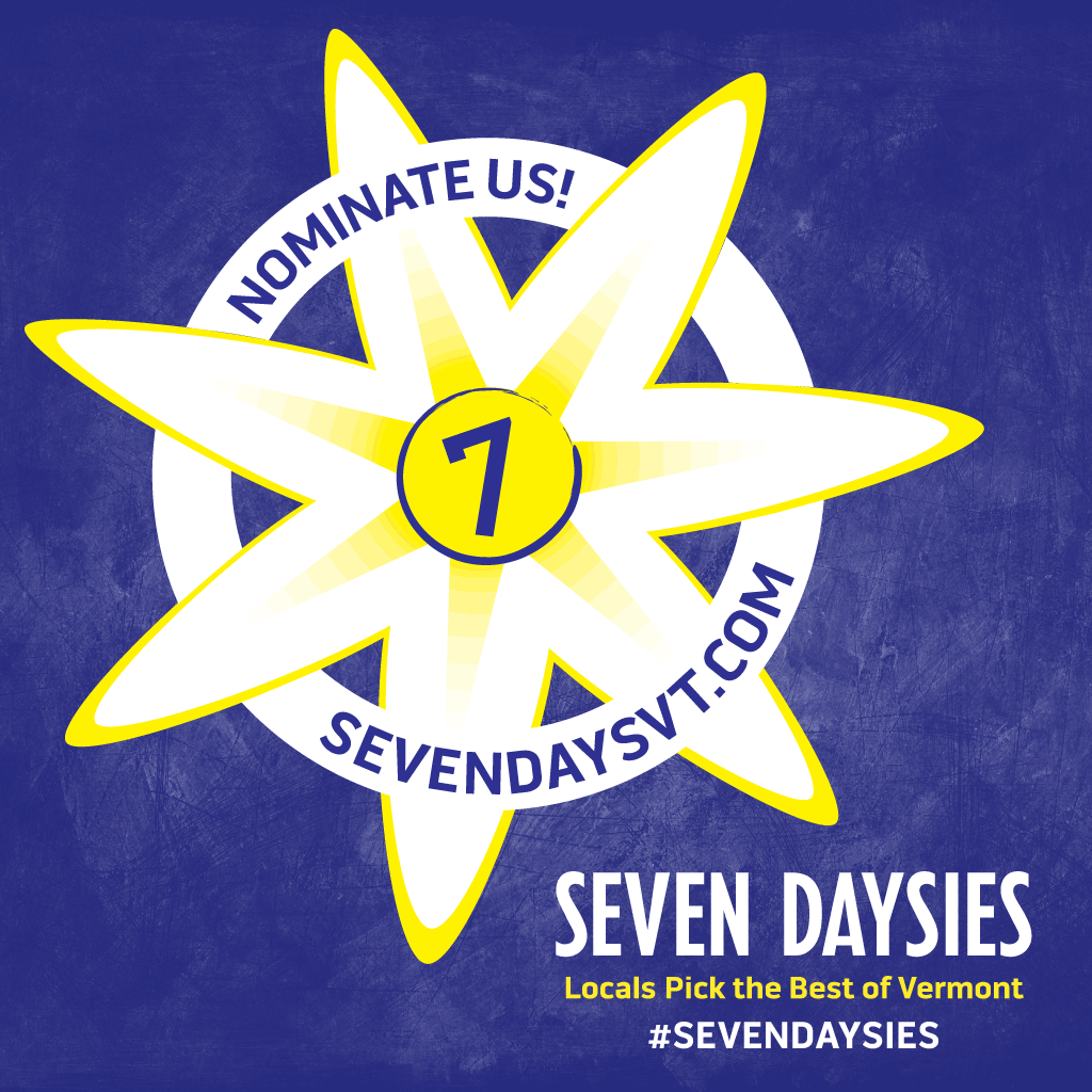 NorthStarVT's tweet photo. Nominations for this year's Seven Daysies awards are open until the 19th. We'd love your nominations--vote here! https://t.co/b2hUP6eyLj https://t.co/XVyNzkf58g
