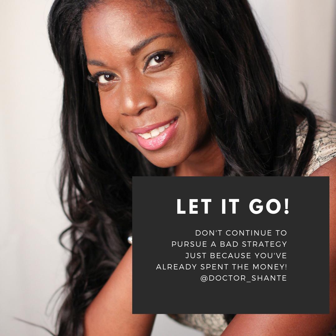 RoWillCapital's tweet photo. Its #moneymonday with @doctor_shante! #letitgo understand sunk costs! Do not continue to pursue bad business strategy just because you're already invested. #smartmoney knows when its time to throw in the towel. #mondaymotivation #beintheqc  #entrepreneur #funding #clt #rwcp https://t.co/uCO4s7t185