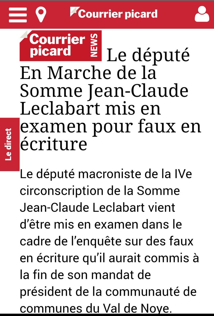 Un nouveau député en marche en examen, ici pour faux en écriture publique.Il y aura bientôt moins de députés sans affaires qu'avec. Merci à eux de stimuler la demande chez les avocats, ils vont relancer la consommation à eux seul.