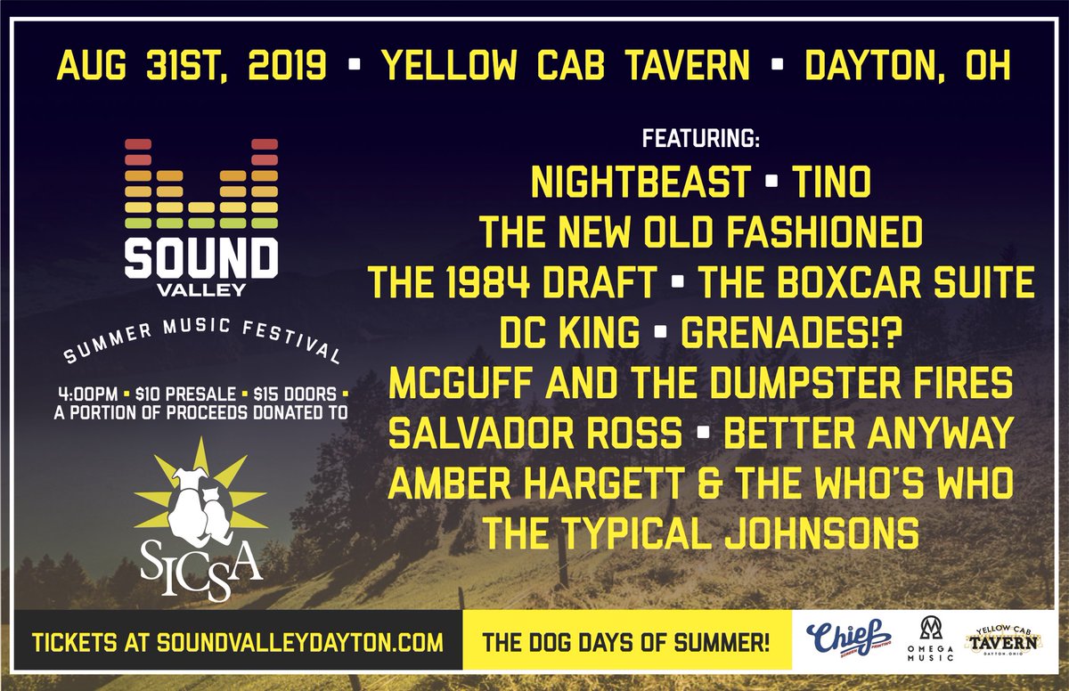 <a href="/NightBeast/">NightBeast</a> <a href="/hiphoptino/">TINO</a> <a href="/TNOFMusic/">New Old-Fashioned</a> <a href="/1984Draft/">The 1984 Draft Band</a> <a href="/TheBoxcarSuite/">The Boxcar Suite</a> <a href="/betteranywayOH/">Better Anyway 🌸</a> <a href="/TypicalJohnsons/">TheTypicalJohnsons</a> <a href="/GrenadesOhio/">Grenades!?</a> <a href="/McGuffDFires/">McGuff&DumpsterFires</a> <a href="/SALVADORE_ROSS/">Salvadore Ross</a> <a href="/DCKing937/">DC King</a> #AmberHargett