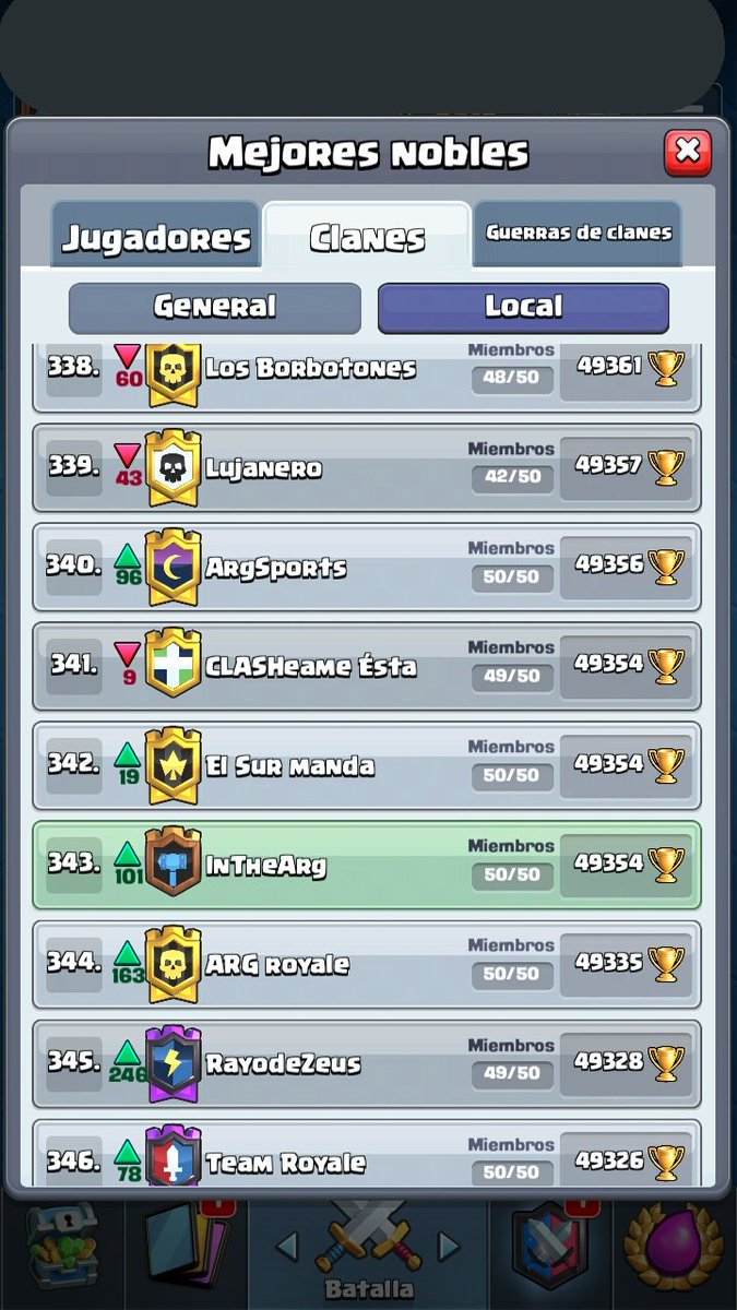Acá de a poco vamos subiendo, sumence a esta familia que volvió hace menos de 3 semanas y tiene planeado llegar al top...
Acá les dejo el link:
link.clashroyale.com/invite/clan/es…