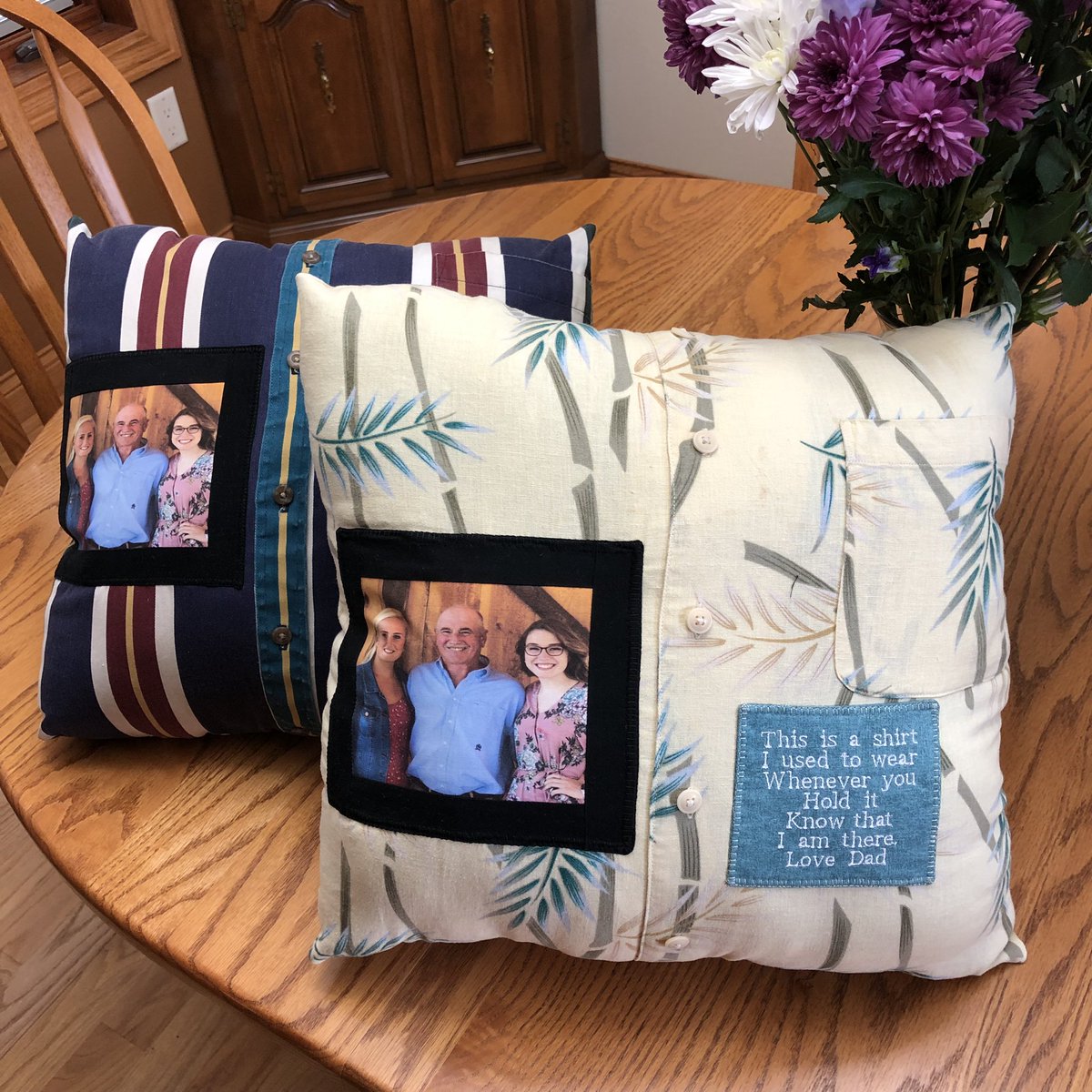 Ries_Grace's tweet photo. A huge thank you goes to @CrossHempstead and all of the seniors on the xc team for making these pillows for @Lilly_Ries26 and I, love you all SO much🤗❤️ https://t.co/5kwmonoKm3