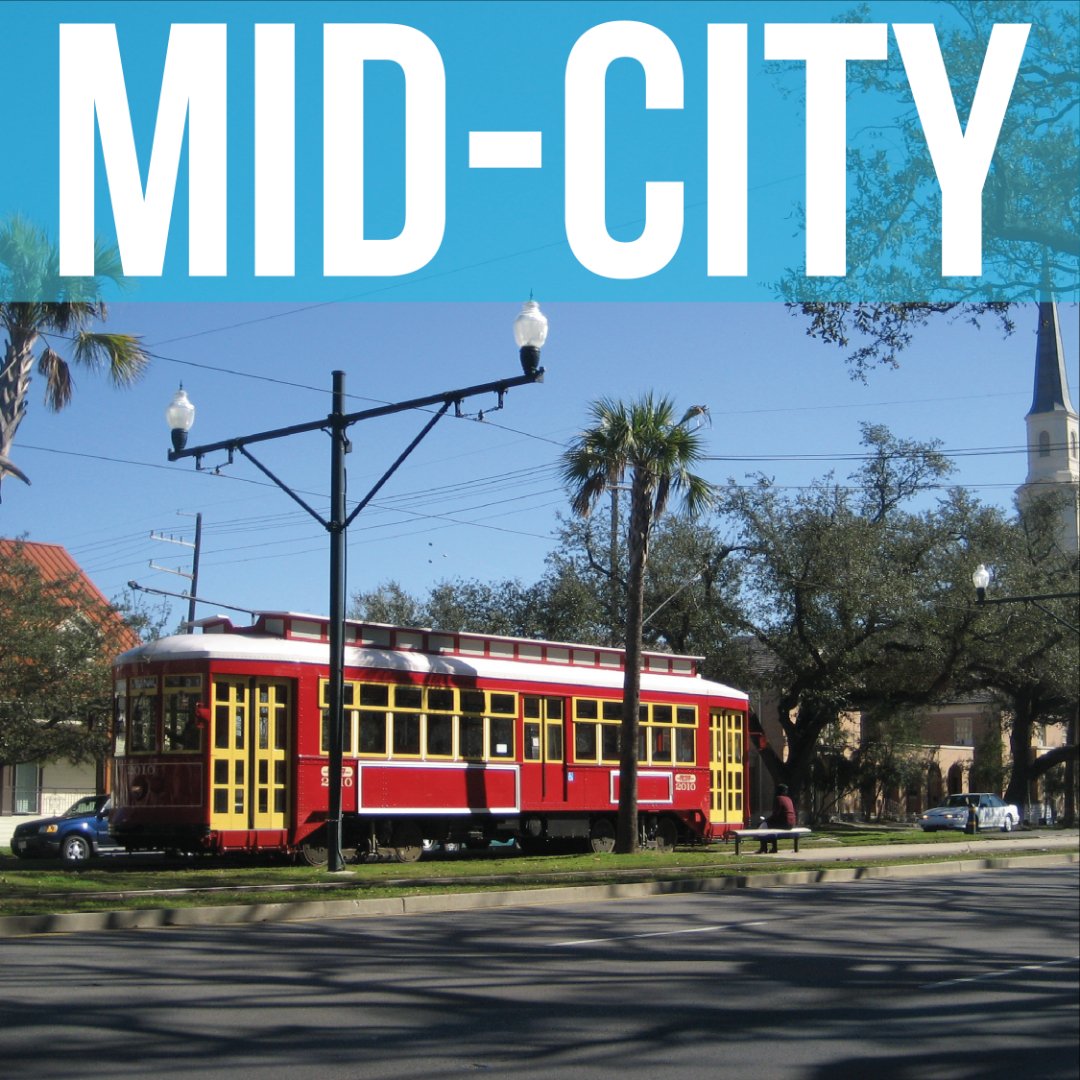 MissionLab's tweet image. Mid-city is considered by some the "heart of New Orleans". Mid-city is home to some of our staff's favorite places including: City Park, Angelo Brocato's gelato, Bayou St. John, and N.O. Museum of Art.
