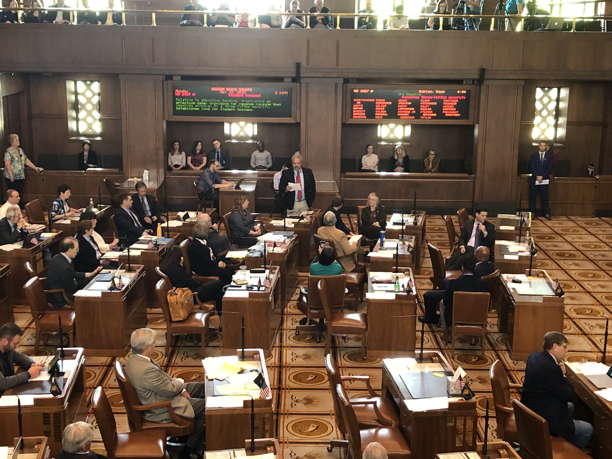 Senator <a href="/LewFrederick/">LewFrederick</a> calls the Student Success Act "long overdue" in an impassioned speech: "We’re on the verge of truly investing in our schools" #orpol #yesonstudentsuccess