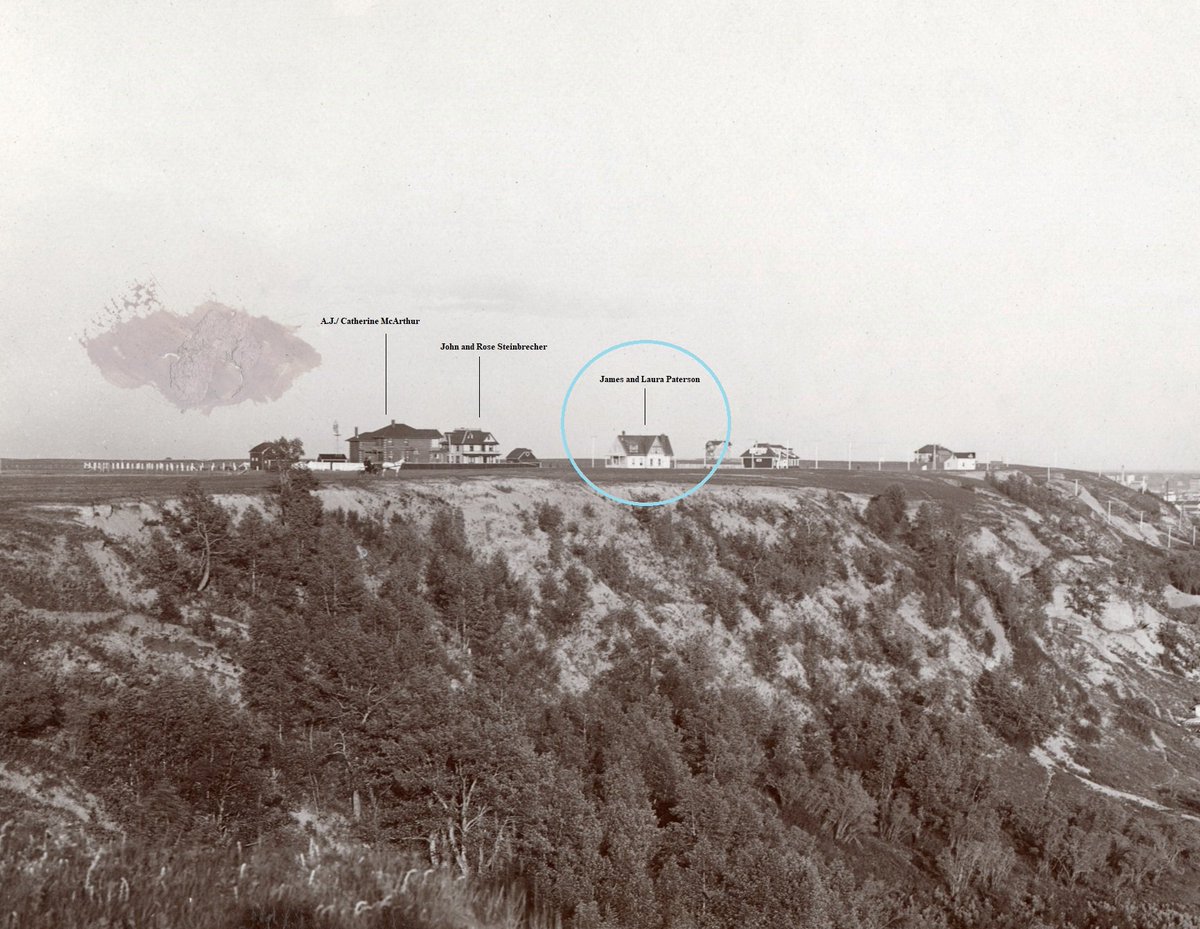 AlanZakrison's tweet photo. The stately Somerville Avenue home was built c1906 by realtor James Paterson and his wife Laura. Paterson was also a shareholder in the Bow River Bridge Company which built the first Centre Street Bridge in 1907. And in 1916, he shot and killed a lynx on #McHughBluff! 5/4 https://t.co/F3AbTEWDBw