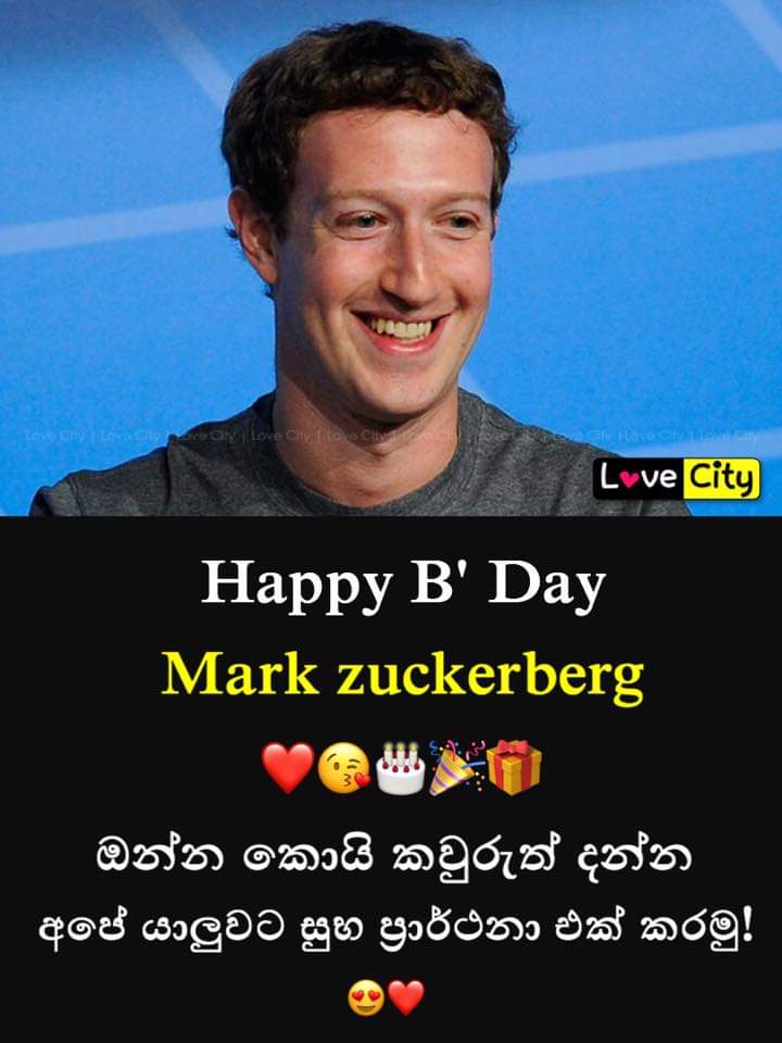 Happy birthday to you Mr. Mark Zuckerberg.... 