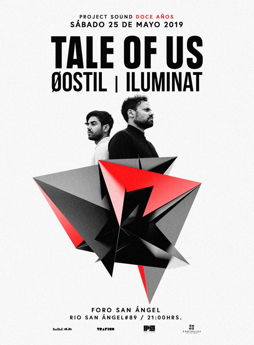 Tale Of Us en CDMX [ Project Sound 12 Años ] 

💥 SABADO 25 DE MAYO - 21 HRS. 💥

🎟Online:  tale-of-us-cdmx.boletia.com

* Leo Figuer - 55 43 40 42 03
* Ninna -  55 41 83 27 25
* Daniel - 55 51 02 74 31
* Laura -  55 59 06 20 36
* Pranasalon 55 26 57 44 32 

#ProjectSound