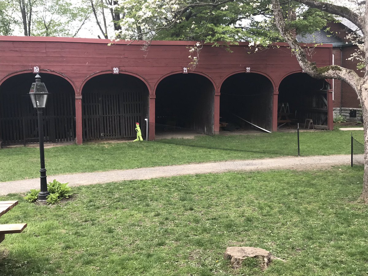 **SPOILER**After that character meets their demise- the burial takes place. In the show- the site isn’t clear. In reality- it’s directly next to the First Church. Left 3: seriesRight: today