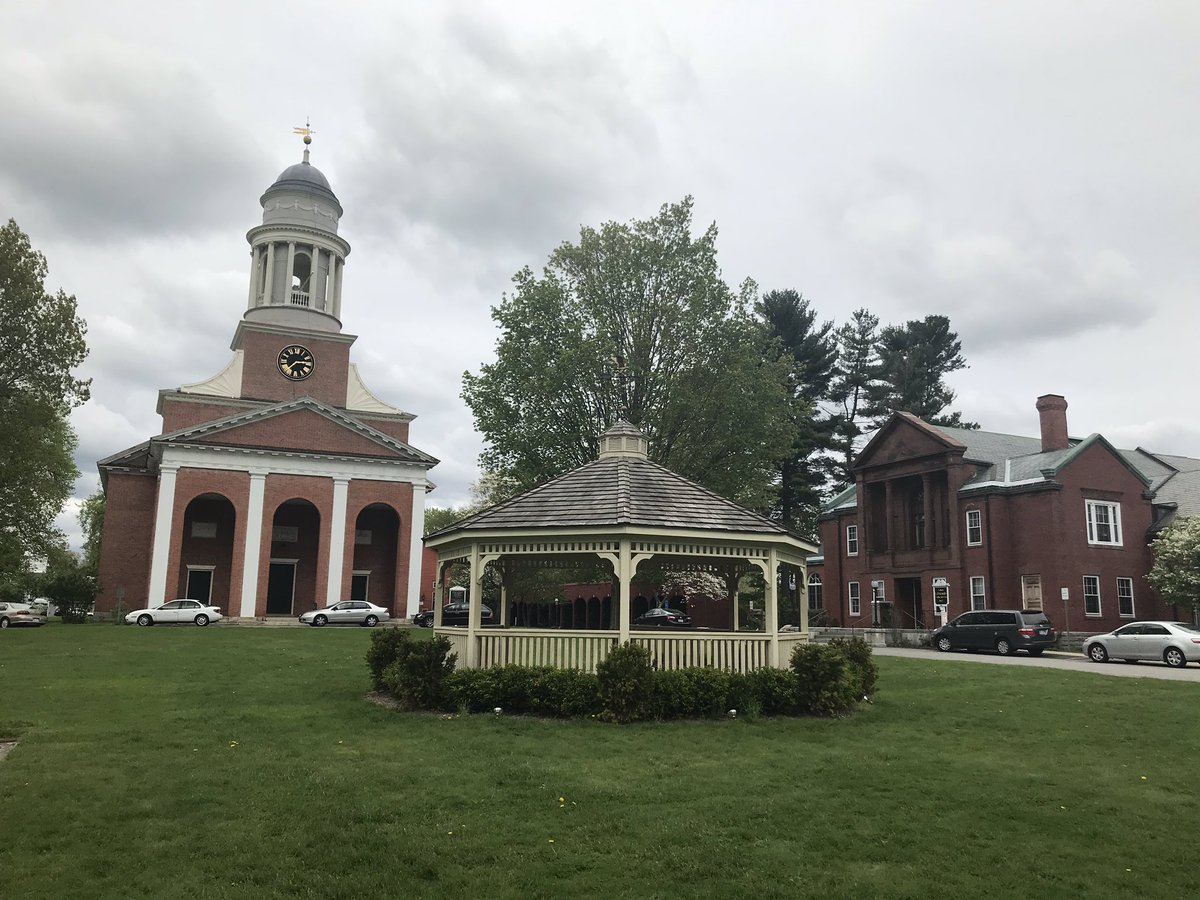 Some residents vehemently oppose the Gazebo being permanently placed on the green- while others love the addition. It seems like it will be staying in place. You can see it in the picture below, versus the green without it last year.