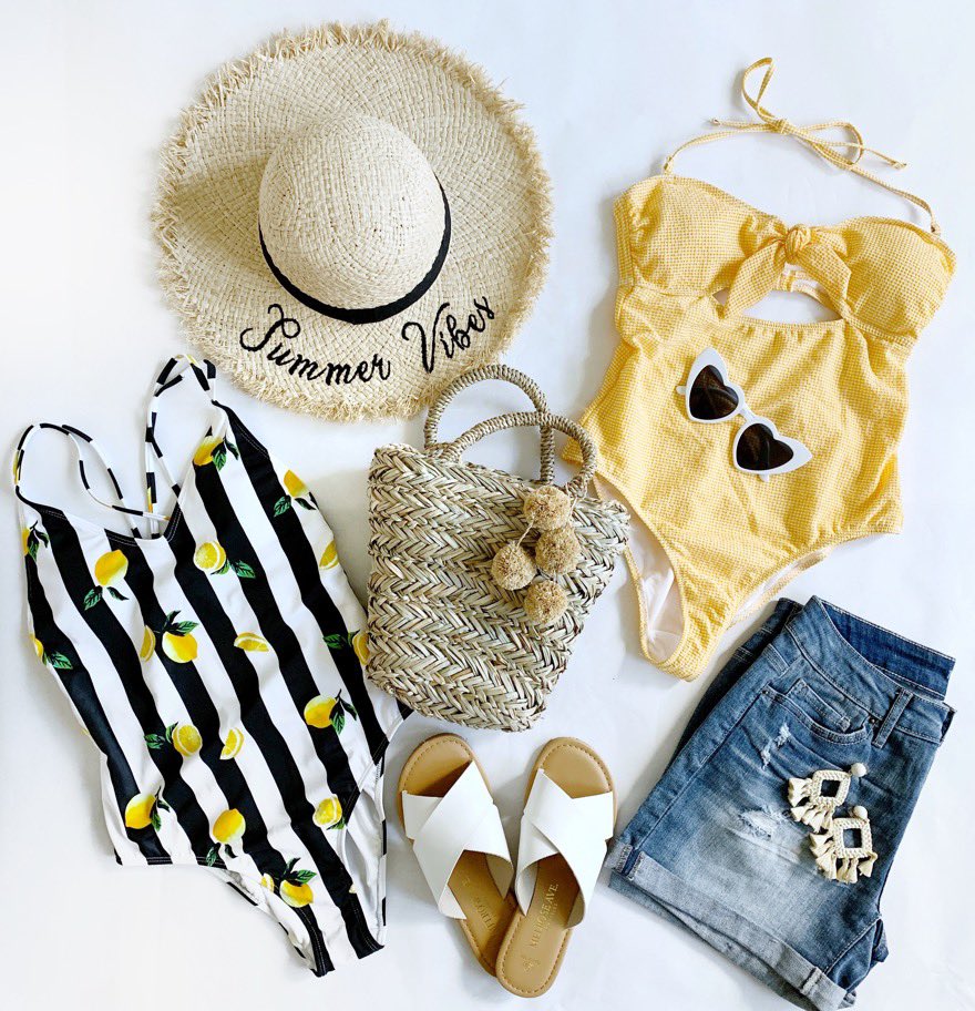 New blog post up! I’m talking affordable summer fashion w/ <a href="/Walmart/">Walmart</a>! Love this $20 lemon swimsuit (link: rstyle.me/cz-n/dkpj4jb8u…) and these cute sandals are only $13! Head to my blog for more pics and links: Mytexashouse.com #ad #walmartfashion #wedressamerica #Walmart