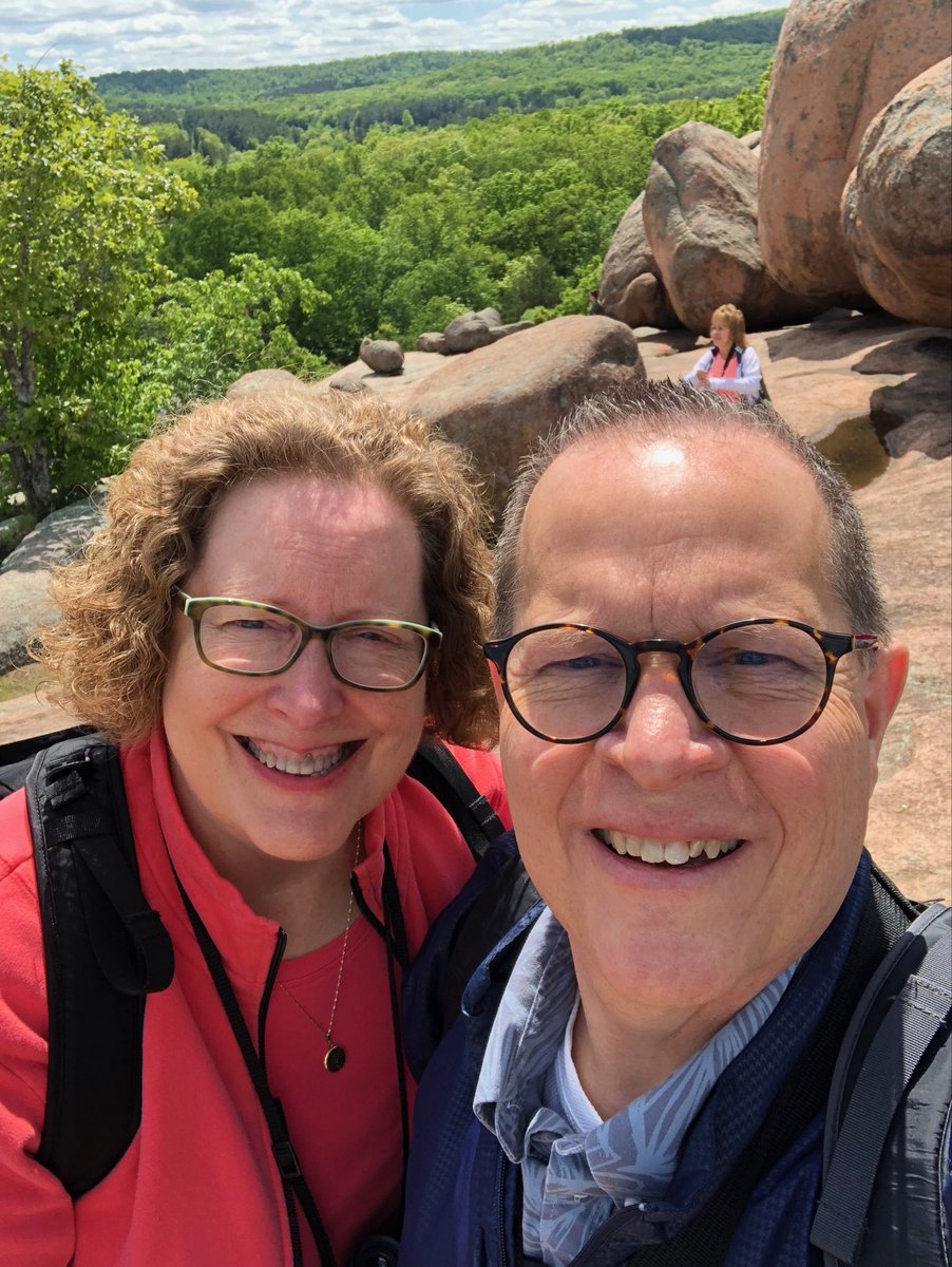 At the highest point of Elephant Rocks State Park. Enjoying our Road Scholar trip.  #RoadScholar #ElephantRocksStatePark