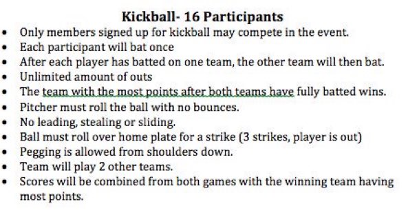 MTHS_AFAD's tweet photo. Kickball Rules https://t.co/lbJpANqPOf