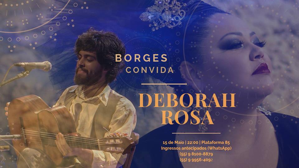 DeborahRosa's tweet photo. Meus ricos! Espero todos na próxima quarta, dia 15.05 no Plataforma85. Borges convida Deborah Rosa. Vai ser lindo...
🌹 https://t.co/2yQojtNdPf
