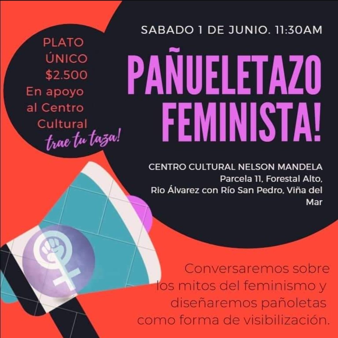 Nos llegó esta invitación para un Encuentro Feminista en la toma de la Parcela 11 de Viña del Mar.
Apoyemos difundiendo esta gran iniciativa 💜