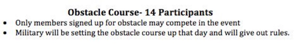 MTHS_AFAD's tweet photo. Obstacle Course Rules https://t.co/RUI7PwhjmA