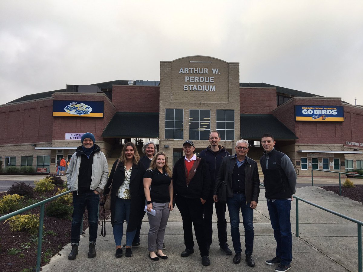We are excited to have some German media visiting Wicomico County and <a href="/TravelMD/">Maryland</a>! They are learning about the game of baseball here at the <a href="/shorebirds/">Delmarva Shorebirds</a> stadium. Vanessa, of Wicomico County, and Matt, of Maryland, are also pictured. #funwicomico #mdinfocus #goshorebirds