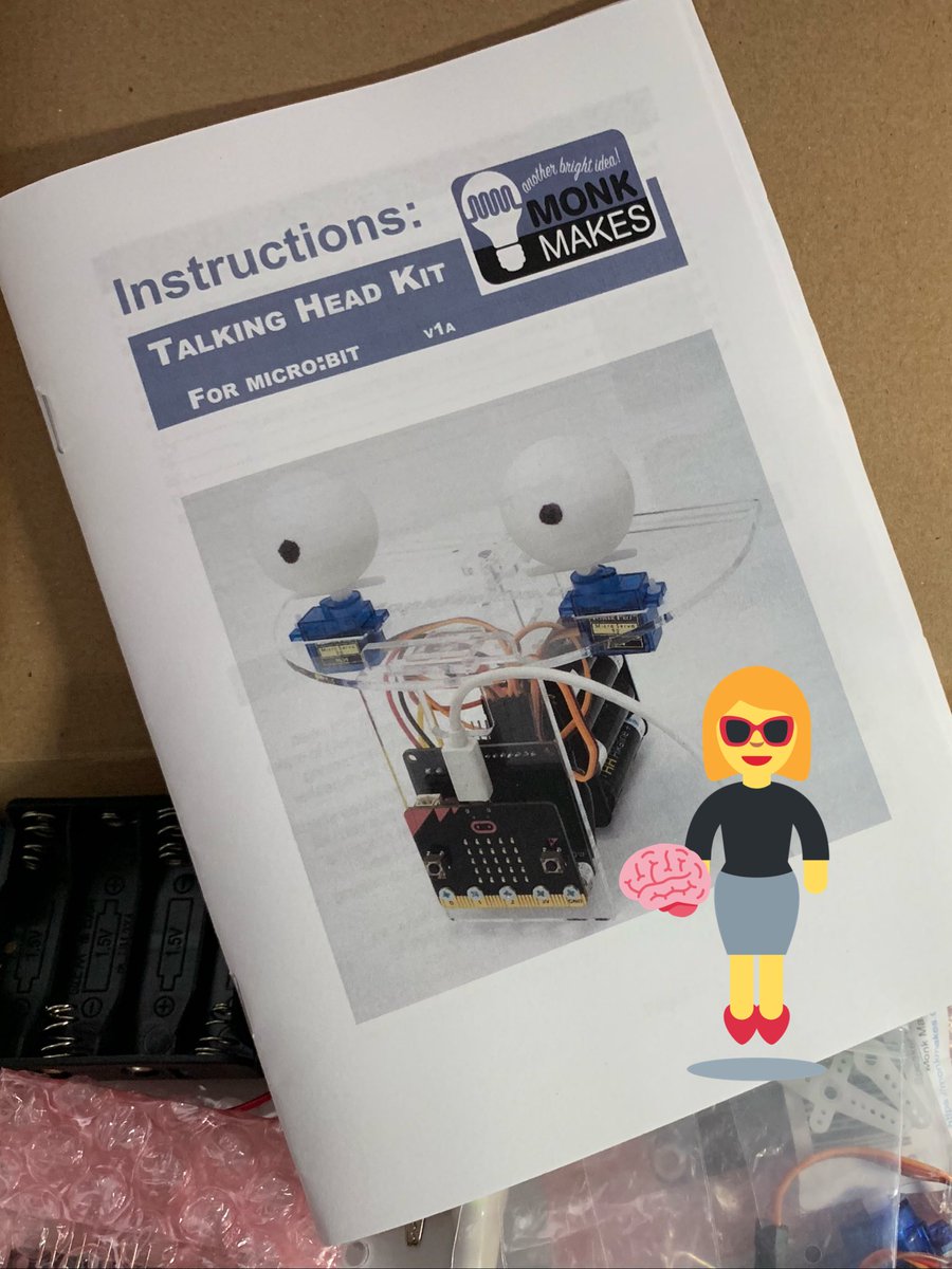 FergeeksonGirl's tweet image. I ❤️ @monkmakes #MondayMotivation mail day! I’ve been #microservo’d 🙌🏼 a #ServoKit for #microbit AND a NEW #AnimatronicTalkingHeadKit
(yes that’s correct)

The first @LetsTalkScience #robotic #webinar co-host in the making with @microbit_edu &amp;amp; @MSMakeCode!

Thanks @simonmonk2💁🏼‍♀️🦄