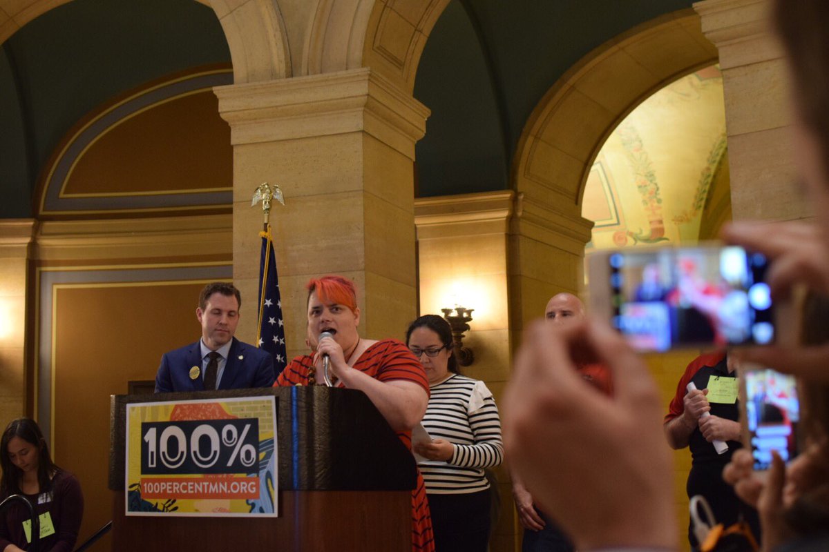 aliyajkhan's tweet photo. 🙌🏽 to @amityf for fighting for sustainable public transportation, clean energy, and environmental justice at the #100percentMN rally with @TranspoFwd.

To protect our families, communities, and environment, we need to invest in clean energy for ALL of us. #mnleg https://t.co/IL6WPmKH0C