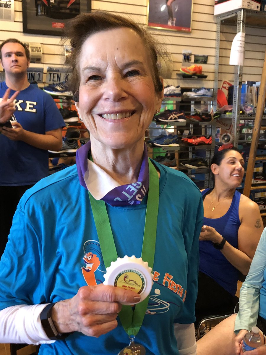 RunningForKicks's tweet photo. Medal Monday! We had runners at two races this past weekend! Congratulations to all of you, you did great! 
Fierce Fiesta 5k - Channahon, IL. 🌶 
George, Judy (3rd pl-F50-54), Mary (1st pl-F65 &amp; over), Bob (2nd pl-M65 &amp; over)
#medalmonday #toughrunners #bling https://t.co/pDs5Eno9KF