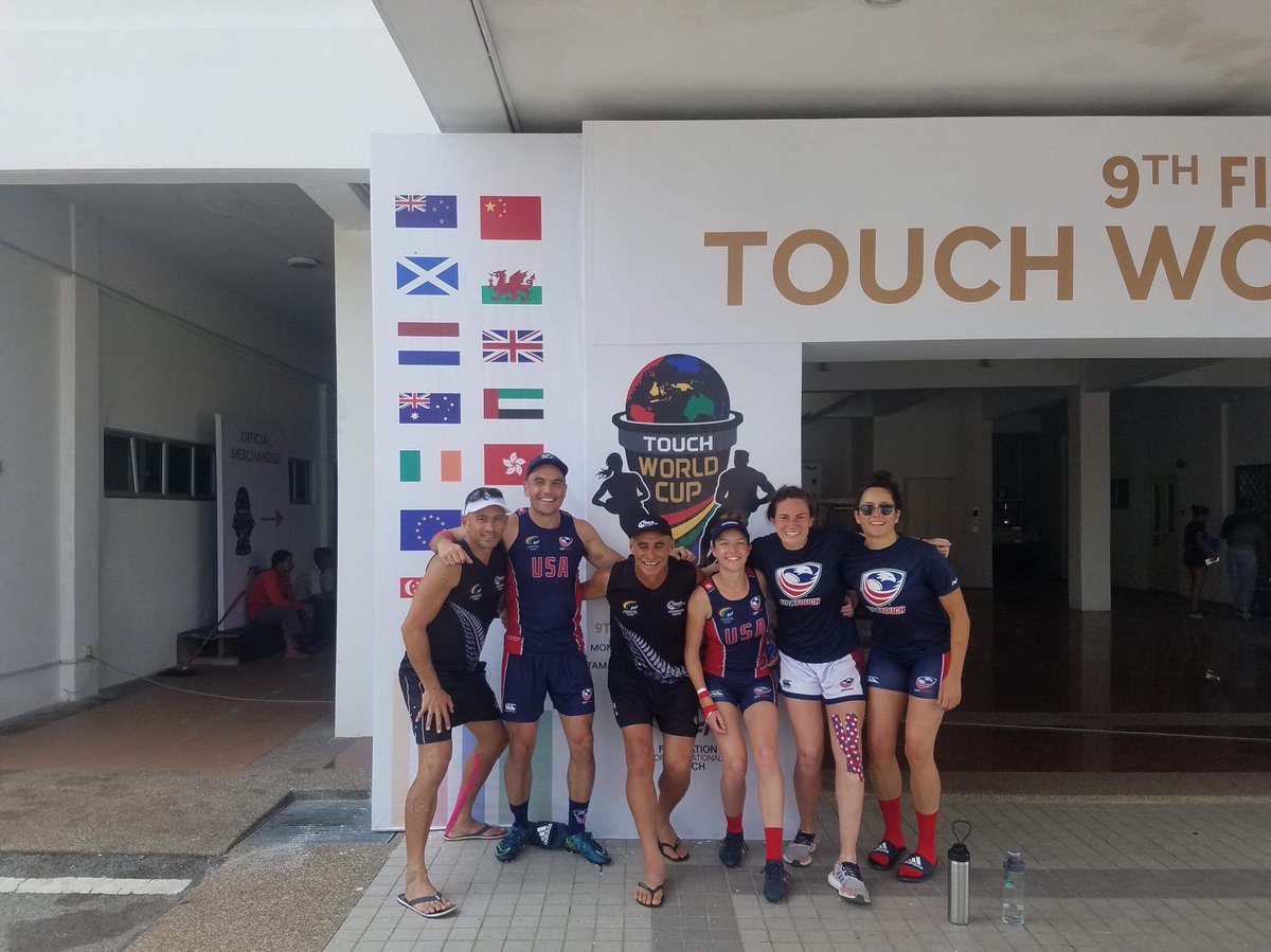 SportCoach5's tweet photo. Galaxy worldwide represent at 2019 Touch World Cup #12countries #over180members https://t.co/XlOnXKCMRH