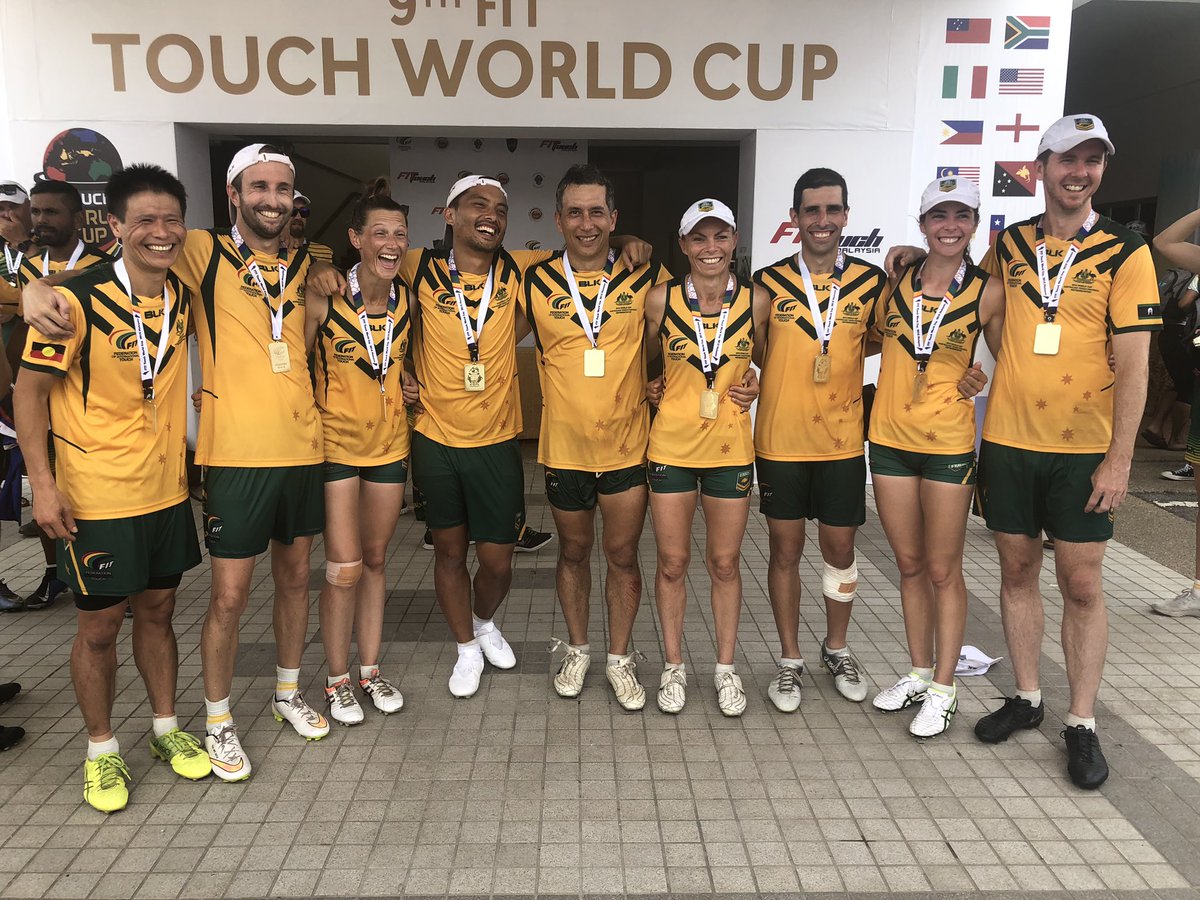 SportCoach5's tweet photo. Galaxy worldwide represent at 2019 Touch World Cup #12countries #over180members https://t.co/XlOnXKCMRH