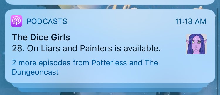 geniistrasza's tweet photo. Literally all I was looking forward to today!! ♥️🥰 I really wish your episodes were longer, you guys make my work day go a little faster! #TheDiceGirls #PotterlessPod #DnD https://t.co/cWa2gDtiia