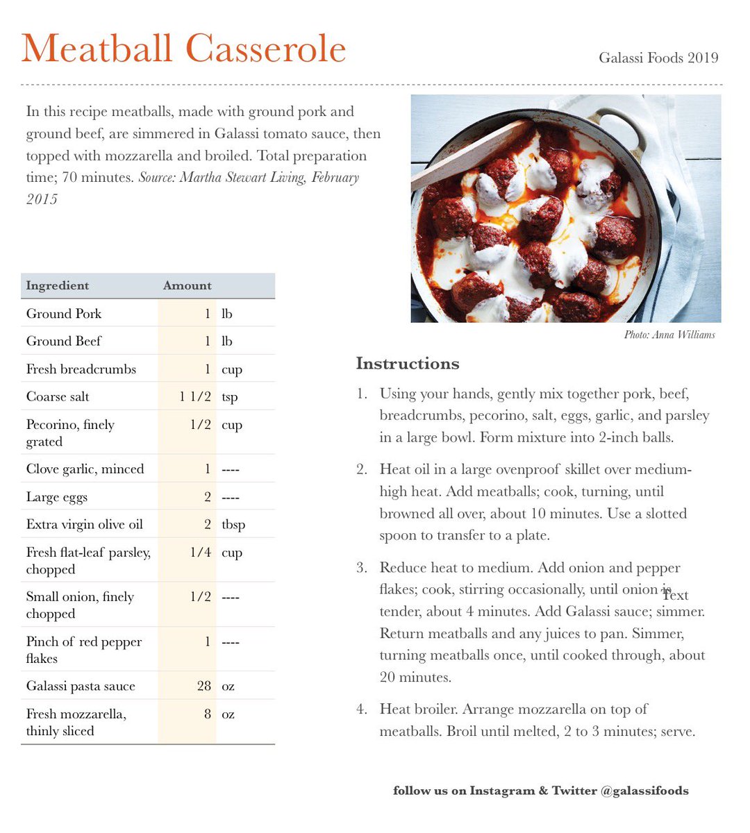 Recipe alert 🚨! Try this <a href="/marthastewart/">Martha Stewart</a> inspired #meatballcasserole with your favorite Galassi sauce!
.
#pastasauce #glutenfree #lowcarb #ketosis #ketogenicdiet #lchf #ketolife #weightloss #weightlossjourney #lowcarbdiet #fitness #italianfood #dinnerrecipes #whatsfordinner
