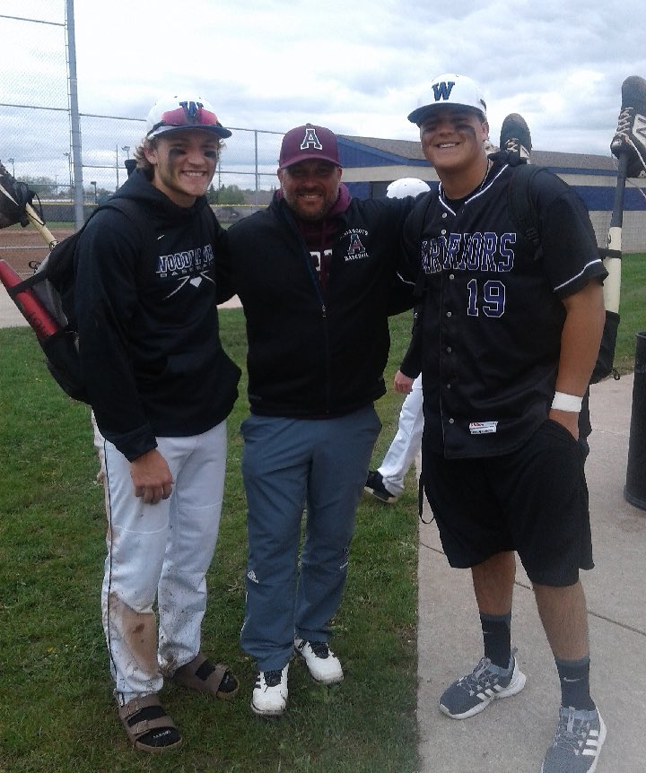 coachjcrain's tweet photo. Great seeing these guys today! Can’t wait till the fall! @AveryCarnicom @ChilcuttNolan @AlmaScotsBSB #GoScots https://t.co/2RzC29t2wh