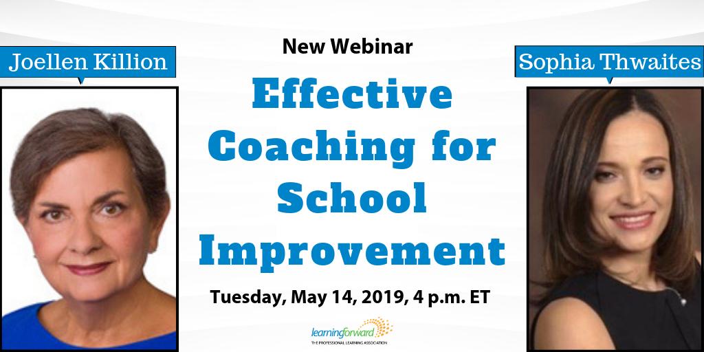 Tomorrow is your chance to hear from leading author and coaching expert <a href="/jpkillion/">Joellen Killion</a> as she discusses how modeling effective coaching techniques at scale can lead to enduring, system-wide improvements. Learn more &amp; register: ow.ly/A5GT50uamKn #EdTech #EduCoach <a href="/pcgeducation/">PCG’s Education team</a>