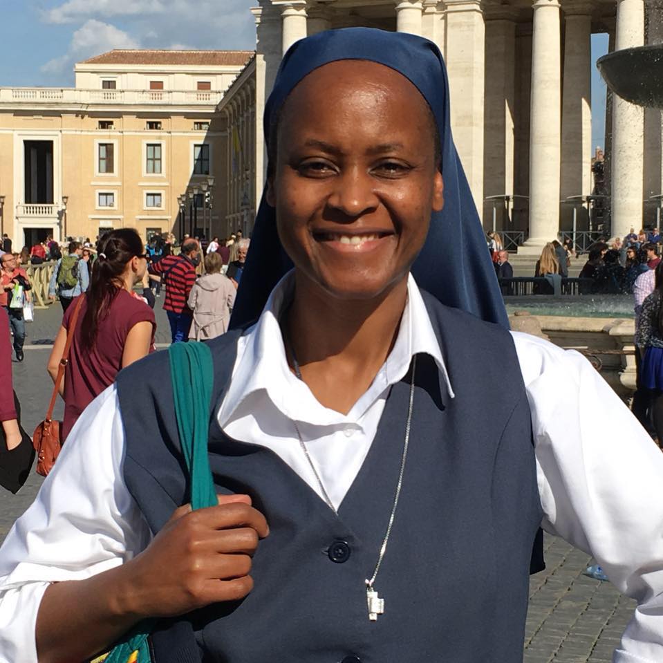 Sr. Jackie Jean-Marie, originally from Kenya, is back in Kenya to...profess final vows! Join us in praying for her as we count down to her final vows this Saturday! #MediaNuns #ForeverYes