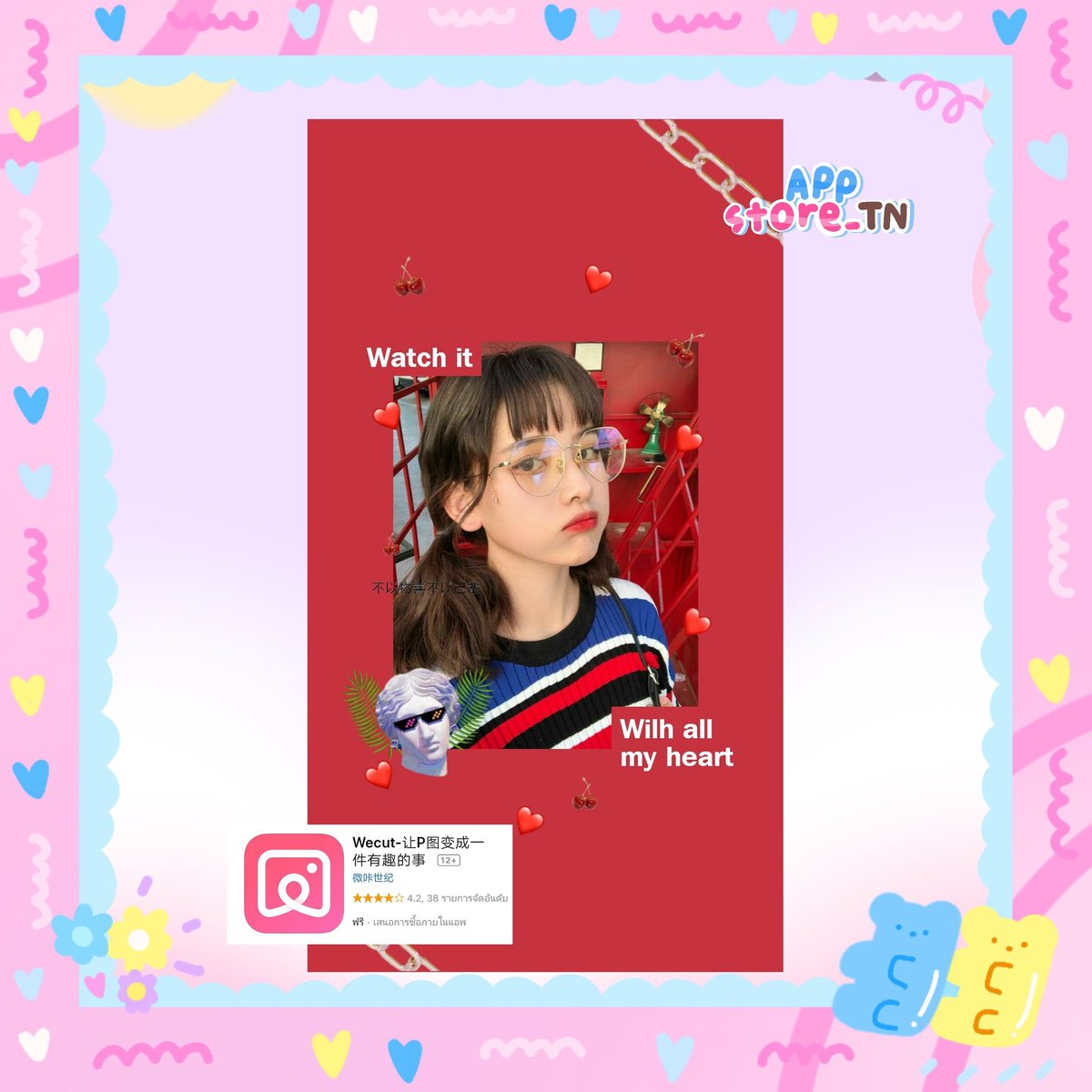 TnAppstore's tweet photo. ❤Review app wecut android😚
🐰ราคาแอพละ 20 บาทจ้า💗
👋สามารถแต่งรูปคิ้วท์ๆได้ด้วยน๊า แถมยังแต่งสตอรี่ไอจีได้ด้วยเด้อ😝
#wecut #story #ig #รีวิวแอพแต่งรูป #รีวิวแอพ #แอพดีบอกต่อ #แอพ #แอพแอนดรอย #แอพแต่งรูป https://t.co/JwkxGvEp8z