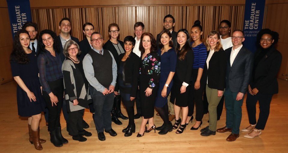 GC_CUNY's tweet photo. Congrats to all our Ph.D. candidates who presented their research tonight at the #InsideTheGC Showcase! What inspiring scholars! @GCPresents https://t.co/3OYGifltQc