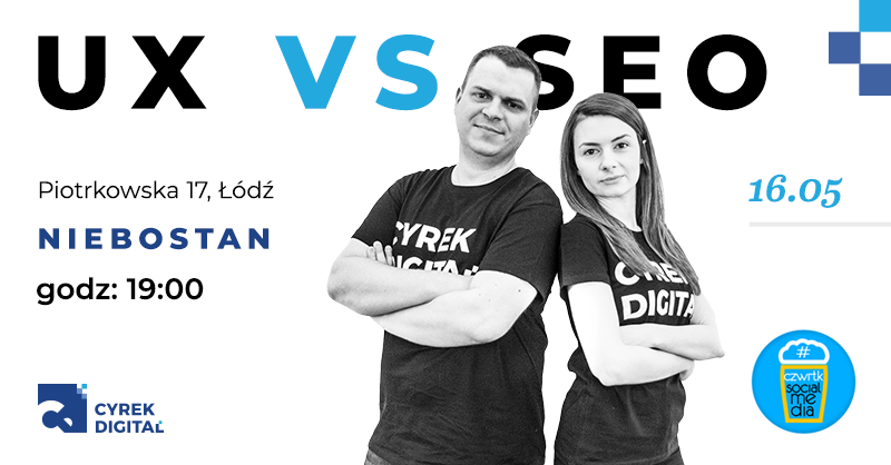 cyrekdigital's tweet photo. In two days from now, you will have the chance to watch the fight of the month, or even of the year. UX ves SEO. Can this turn out well? 🥊🥊
You can’t miss it! 16.05 - Niebostan, Piotrkowska 17, Łódź, 7:00 p.m. https://t.co/F4Gjf4ezSh