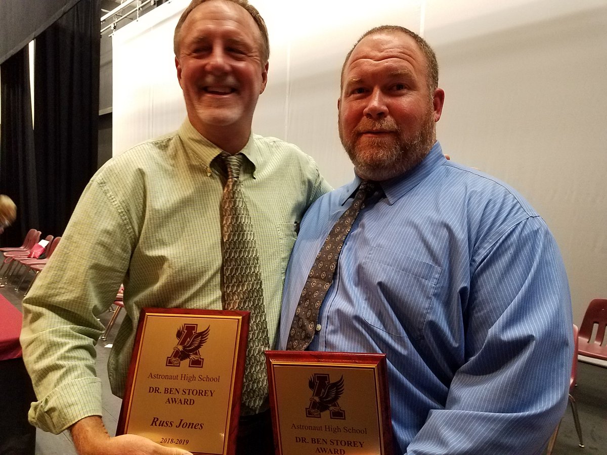 Dr. BEN Storey Award. Russ Jones and Roy Gainer