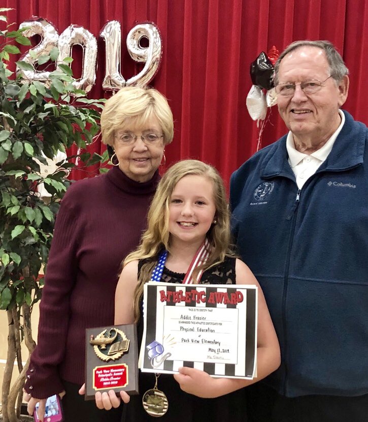Celebrated Graduation &amp; 5th grade Awards Night at Parkview tonight. Tamera &amp; I are proud of our youngest grand, Addie, &amp; the honors she received. Principal Grannon and the teachers at PVES should be commended for the great job they do with all the students they serve.