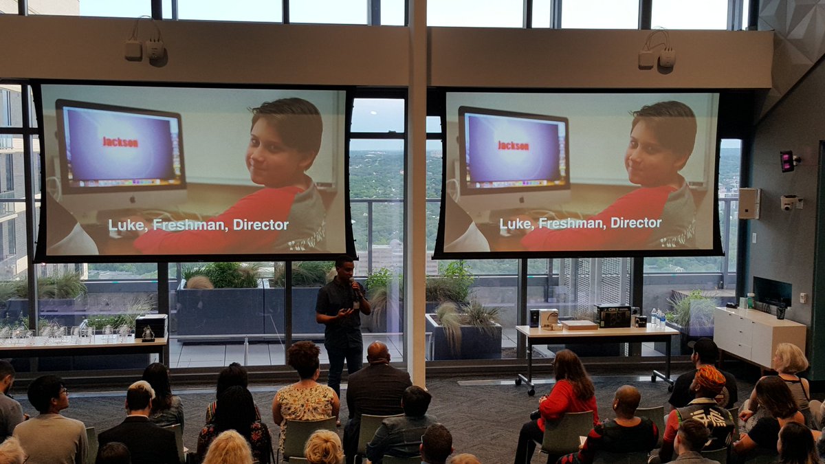 Carl Settles, founder/executive officer of <a href="/e4youth/">E4 Youth</a>, provided opening remarks about tonights award ceremony 4 amazing teens from Manor HS, Travis HS, &amp; Pfluggerville HS. All the mentors, showcased their students in each program. #austin #atx #austintx #startups #Entrepreneur