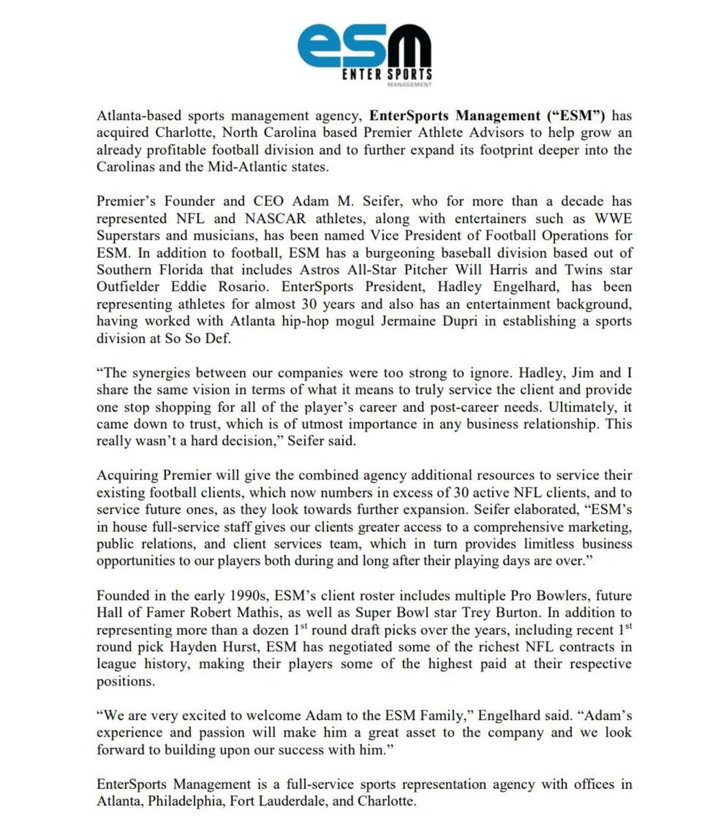 Premier Athlete Advisors tweet media