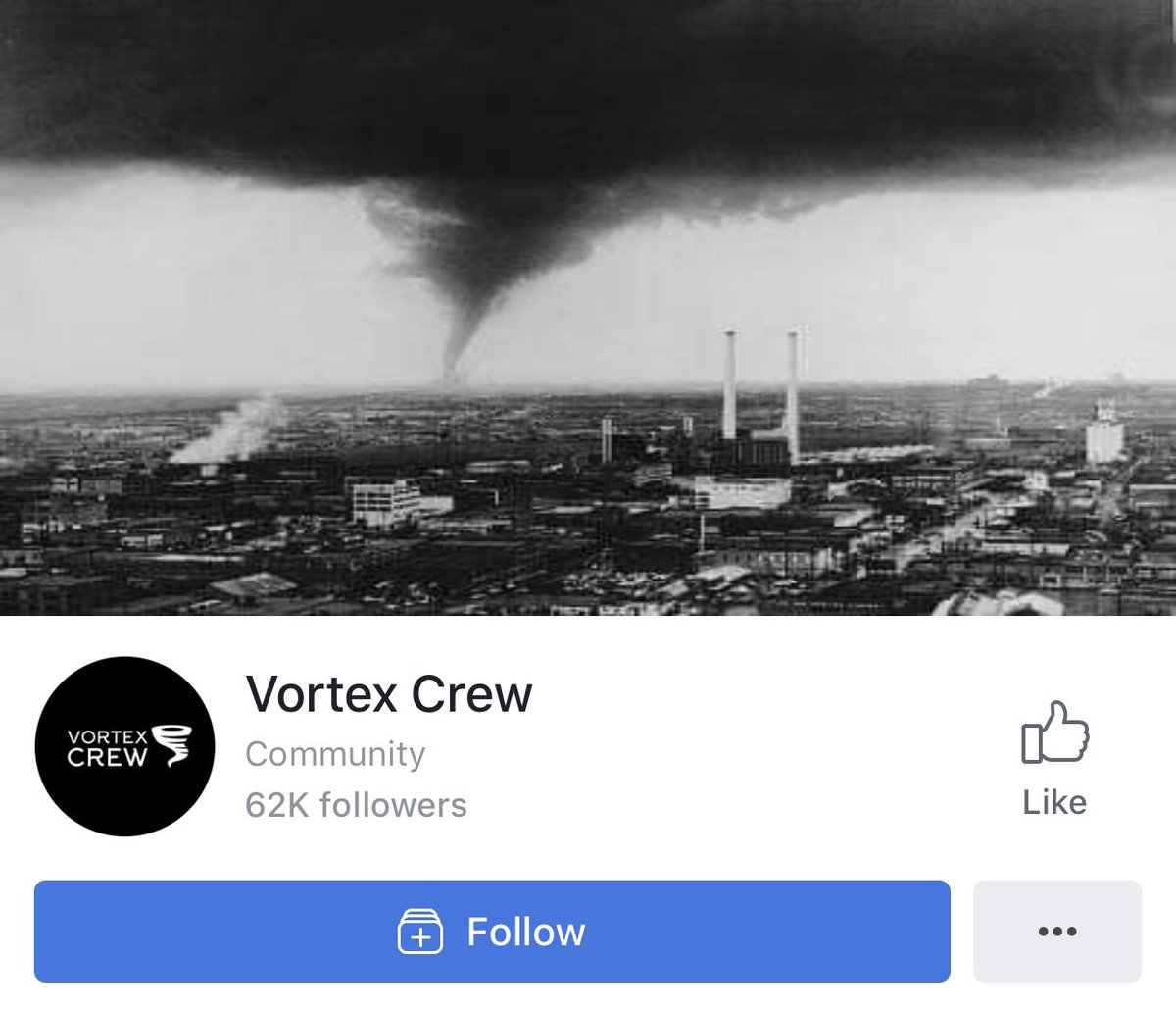 WxZachary's tweet photo. Really excited about the growth of the @VortexChasing social media! Facebook and Twitter has grown substantially over the last couple of months. Can’t wait to capture some incredible material over the next couple of weeks. #VortexCrew #wx https://t.co/nWtlx92IDn